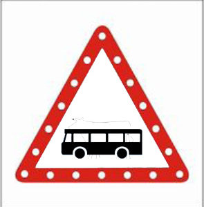 Panneaux Lumineux Attention Bus - Car- STOP LED Solaire ou Electrique